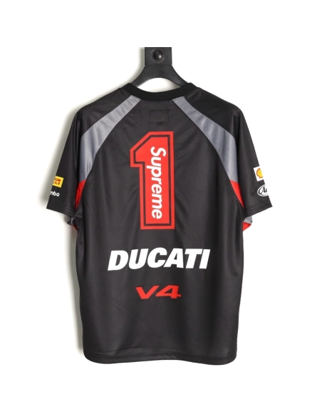 Supreme DUCATI Logo Lettering Short-Sleeve Jersey,Supreme