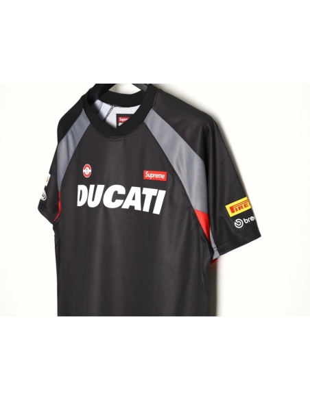 Supreme DUCATI Logo Lettering Short-Sleeve Jersey,Supreme