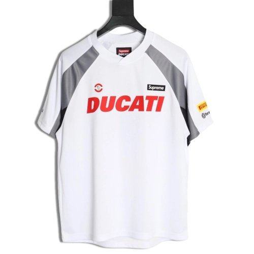 Supreme DUCATI Logo Lettering Short-Sleeve Jersey,Supreme