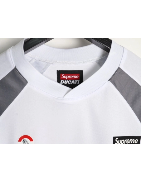 Supreme DUCATI Logo Lettering Short-Sleeve Jersey,Supreme