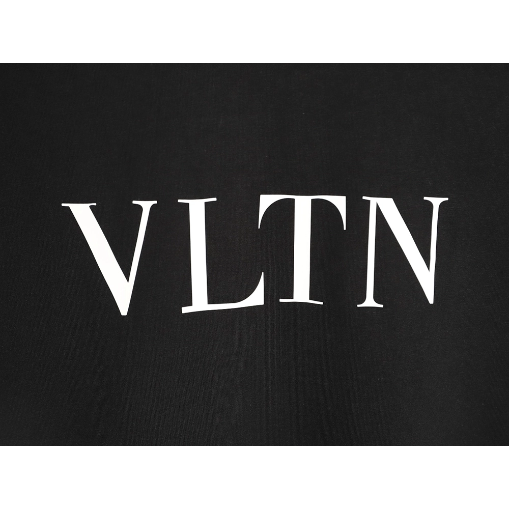 Valentino Minimalist Logo Silicone Letter Short-Sleeve T-Shirt TSK2,Valentino