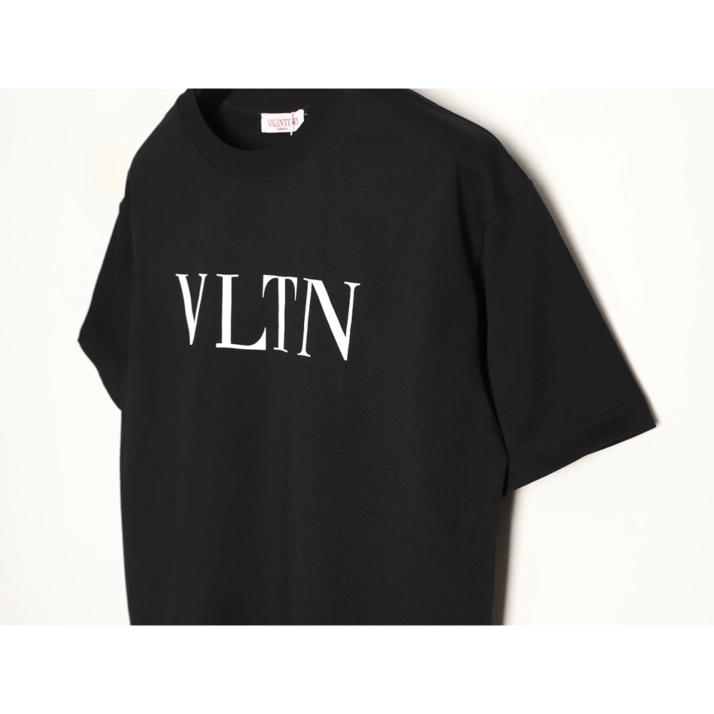 Valentino Minimalist Logo Silicone Letter Short-Sleeve T-Shirt TSK2,Valentino