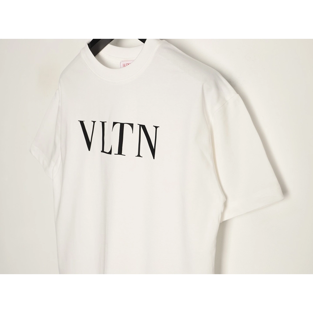 Valentino Minimalist Logo Silicone Letter Short-Sleeve T-Shirt TSK1,Valentino