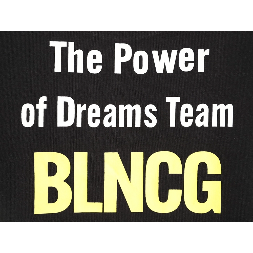 Balenciaga "Power of Dreams" Front Back Print Short-Sleeve T-Shirt TSK1,Balenciaga