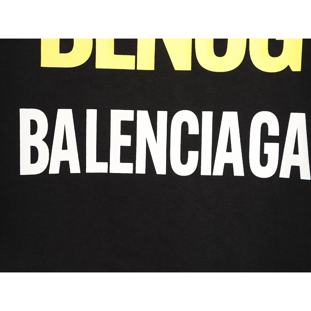 Balenciaga "Power of Dreams" Front Back Print Short-Sleeve T-Shirt TSK1,Balenciaga