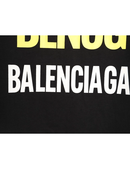 Balenciaga "Power of Dreams" Front Back Print Short-Sleeve T-Shirt TSK1,Balenciaga