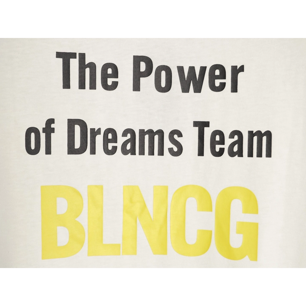 Balenciaga "Power of Dreams" Front Back Print Short-Sleeve T-Shirt,Balenciaga