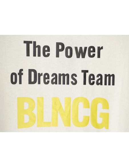 Balenciaga "Power of Dreams" Front Back Print Short-Sleeve T-Shirt,Balenciaga