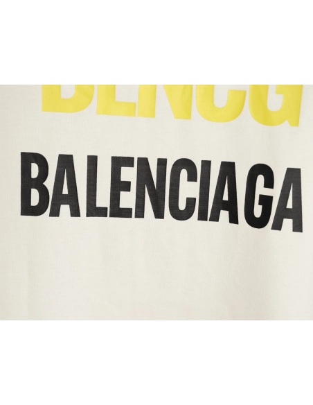 Balenciaga "Power of Dreams" Front Back Print Short-Sleeve T-Shirt,Balenciaga
