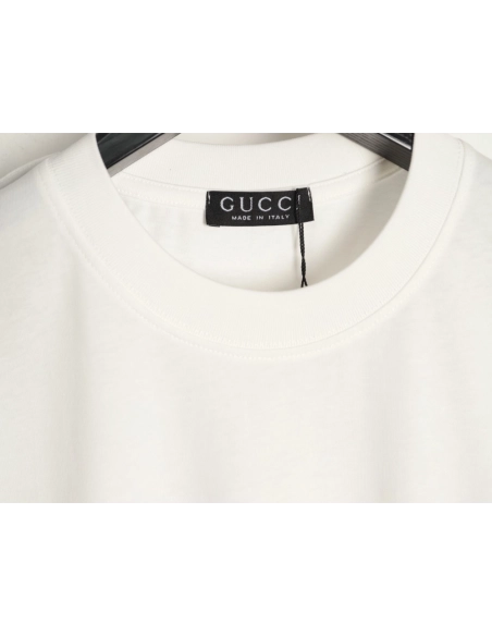 Gucci red lettering printed short-sleeved T-shirt,Gucci