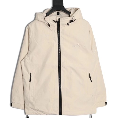 Stone Island Embroidered Compass Arm Patch Shell Jacket,Stone Island