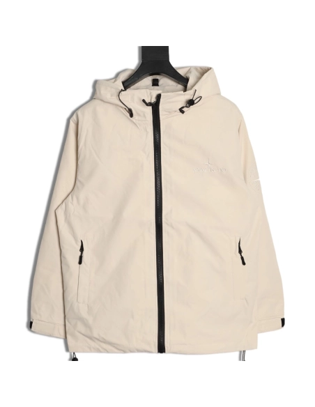 Stone Island Embroidered Compass Arm Patch Shell Jacket,Stone Island