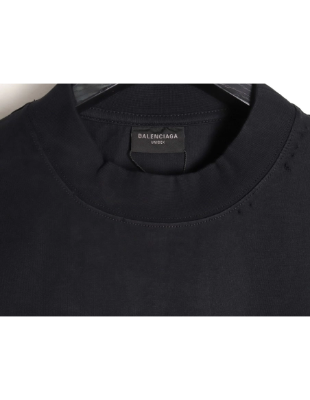 Balenciaga Silver Tape Short-Sleeve T-Shirt,Balenciaga