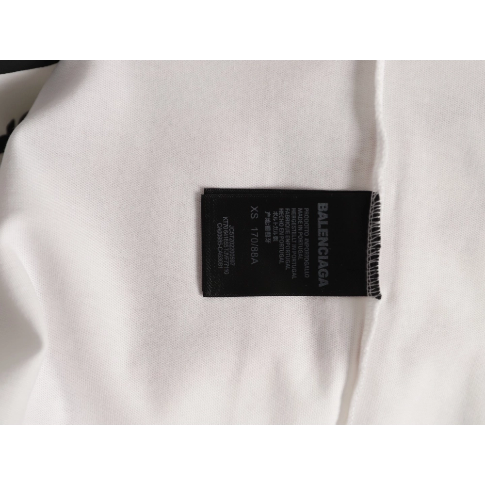 Balenciaga 3B Melting Letter Short-Sleeve T-Shirt,Balenciaga