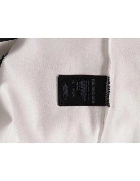 Balenciaga 3B Melting Letter Short-Sleeve T-Shirt,Balenciaga