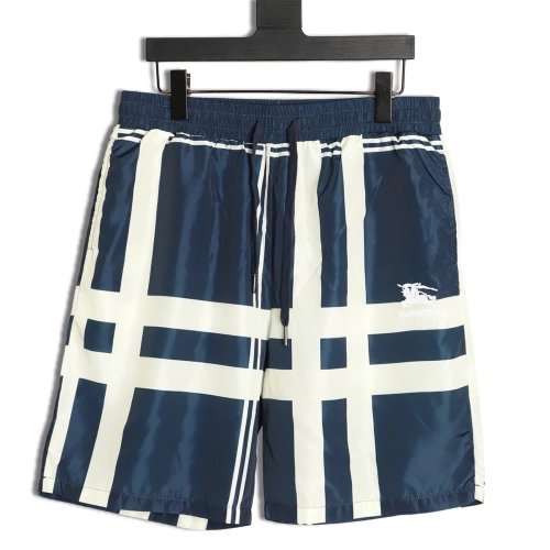 Burberry check equestrian logo beach shorts TSK1,Burberry