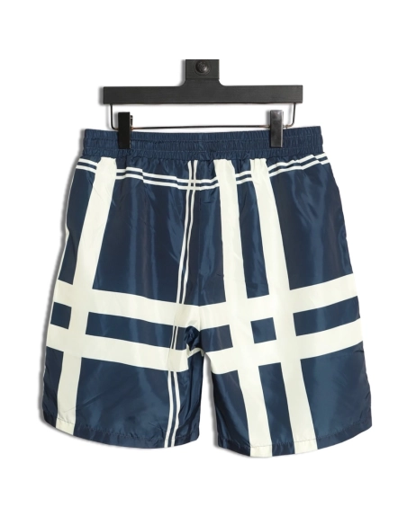 Burberry check equestrian logo beach shorts TSK1,Burberry
