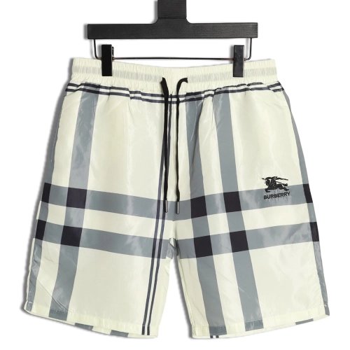 Burberry check equestrian logo beach shorts,Burberry