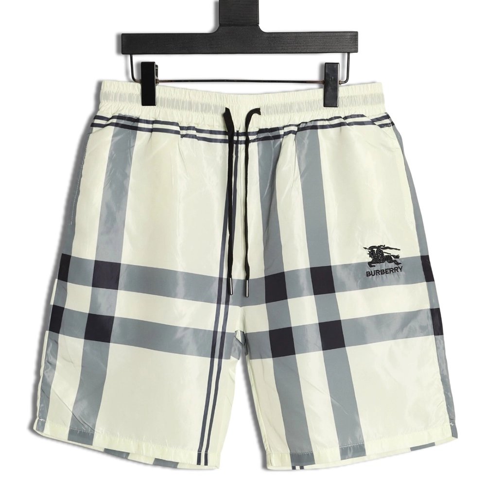 Burberry check equestrian logo beach shorts,Burberry