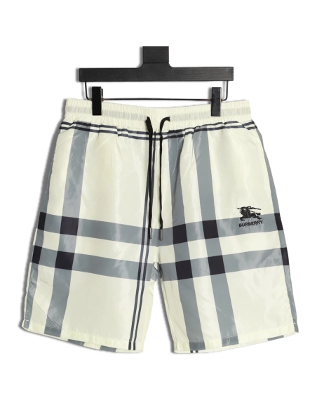 Burberry check equestrian logo beach shorts,Burberry