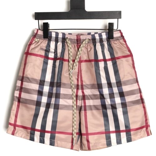Burberry Check Stretch Drawstring Shorts,Burberry