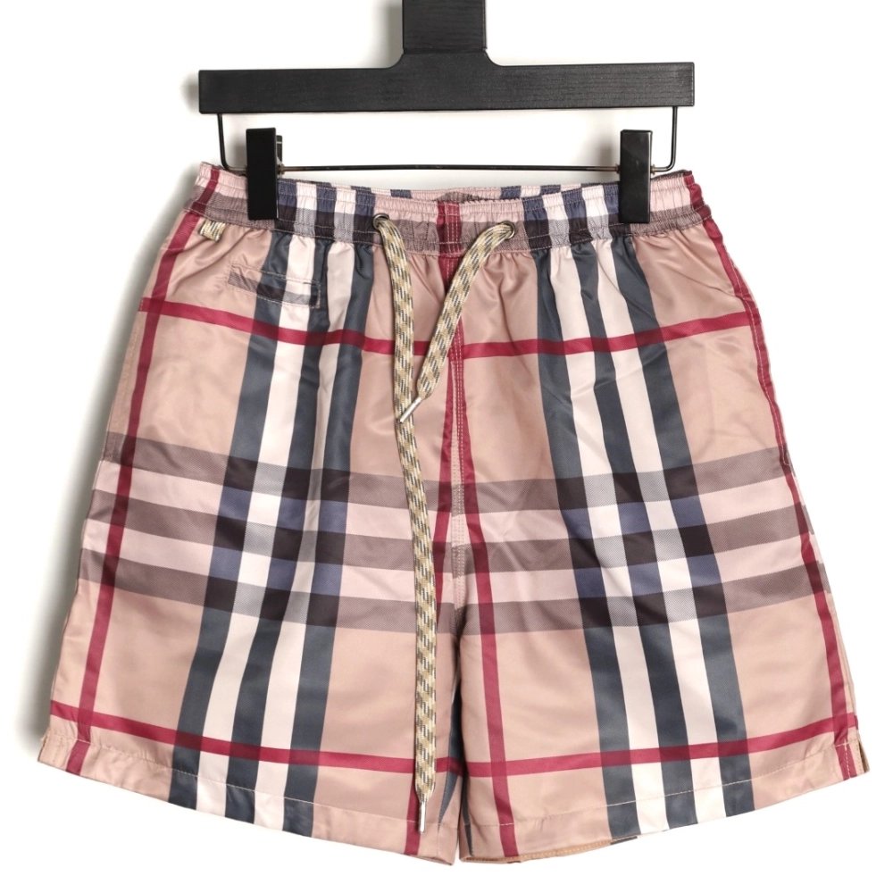 Burberry Check Stretch Drawstring Shorts,Burberry