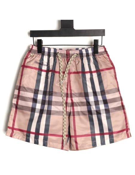 Burberry Check Stretch Drawstring Shorts,Burberry