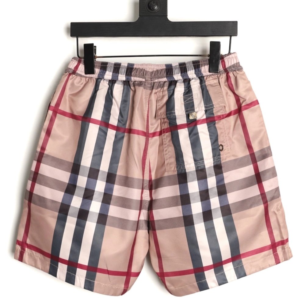 Burberry Check Stretch Drawstring Shorts,Burberry