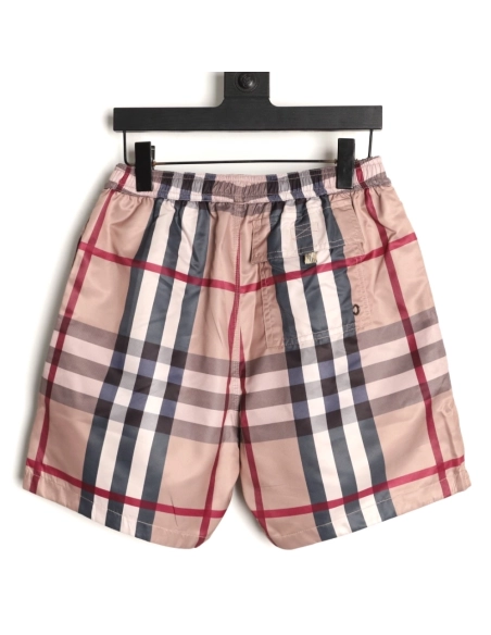 Burberry Check Stretch Drawstring Shorts,Burberry