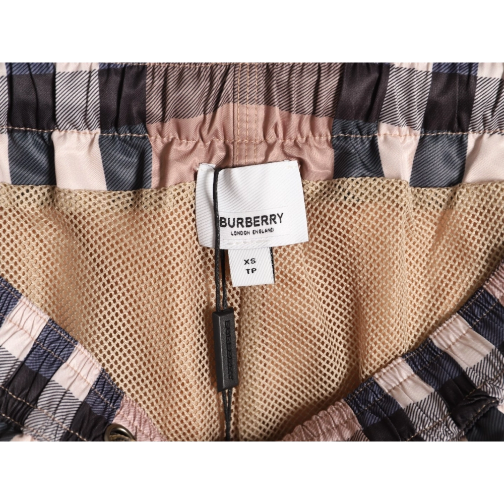 Burberry Check Stretch Drawstring Shorts,Burberry