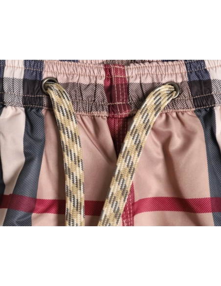 Burberry Check Stretch Drawstring Shorts,Burberry