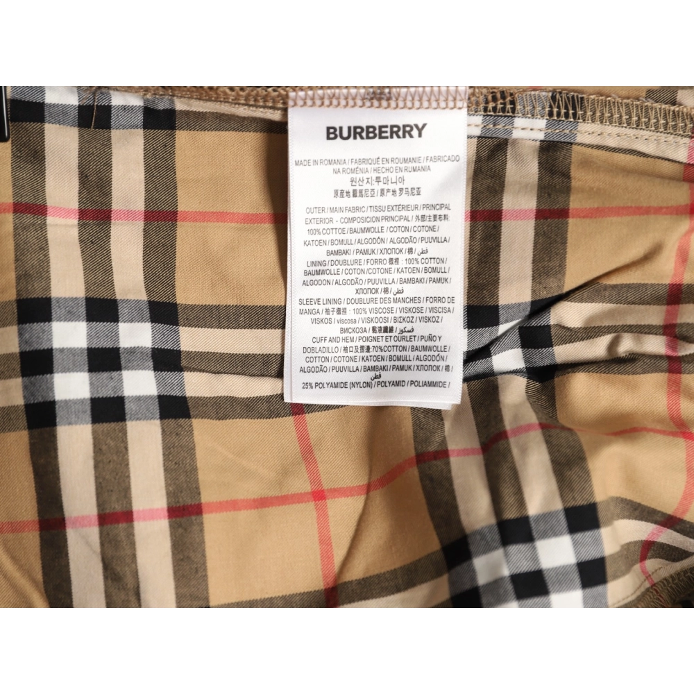 Burberry check patchwork woven check shorts TSK1,Burberry