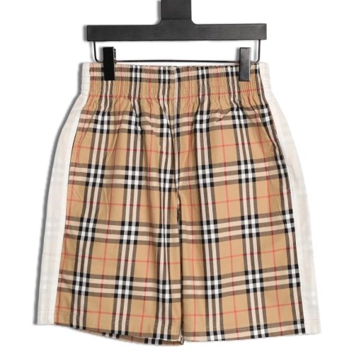 Burberry check patchwork woven check shorts,Burberry
