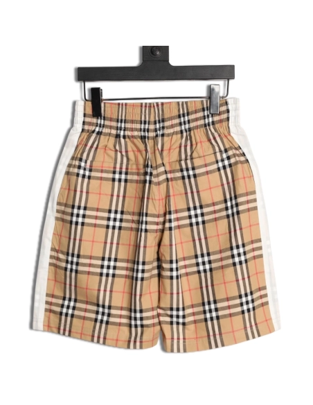 Burberry check patchwork woven check shorts,Burberry