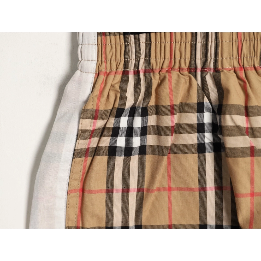 Burberry check patchwork woven check shorts,Burberry