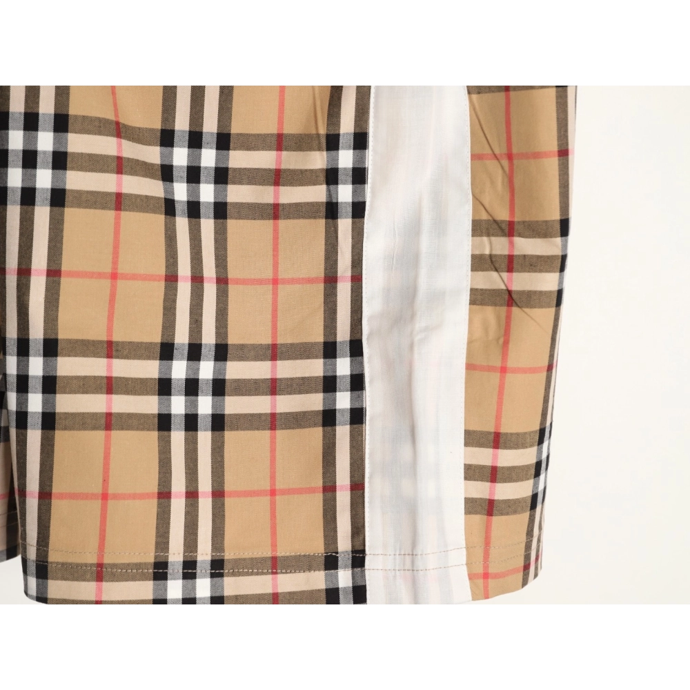 Burberry check patchwork woven check shorts,Burberry