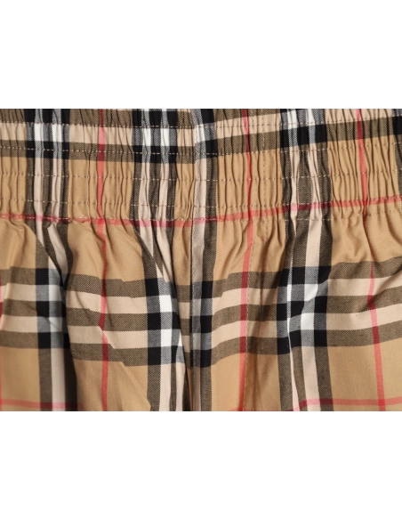 Burberry check patchwork woven check shorts,Burberry