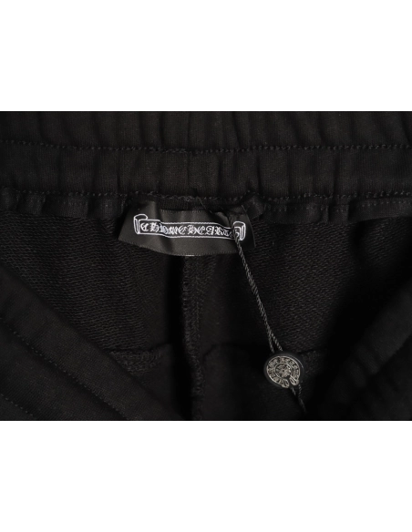 Chrome Hearts Leather-Appliqu¨¦ Cross-Embroidered Shorts TSK1,Chrome Hearts