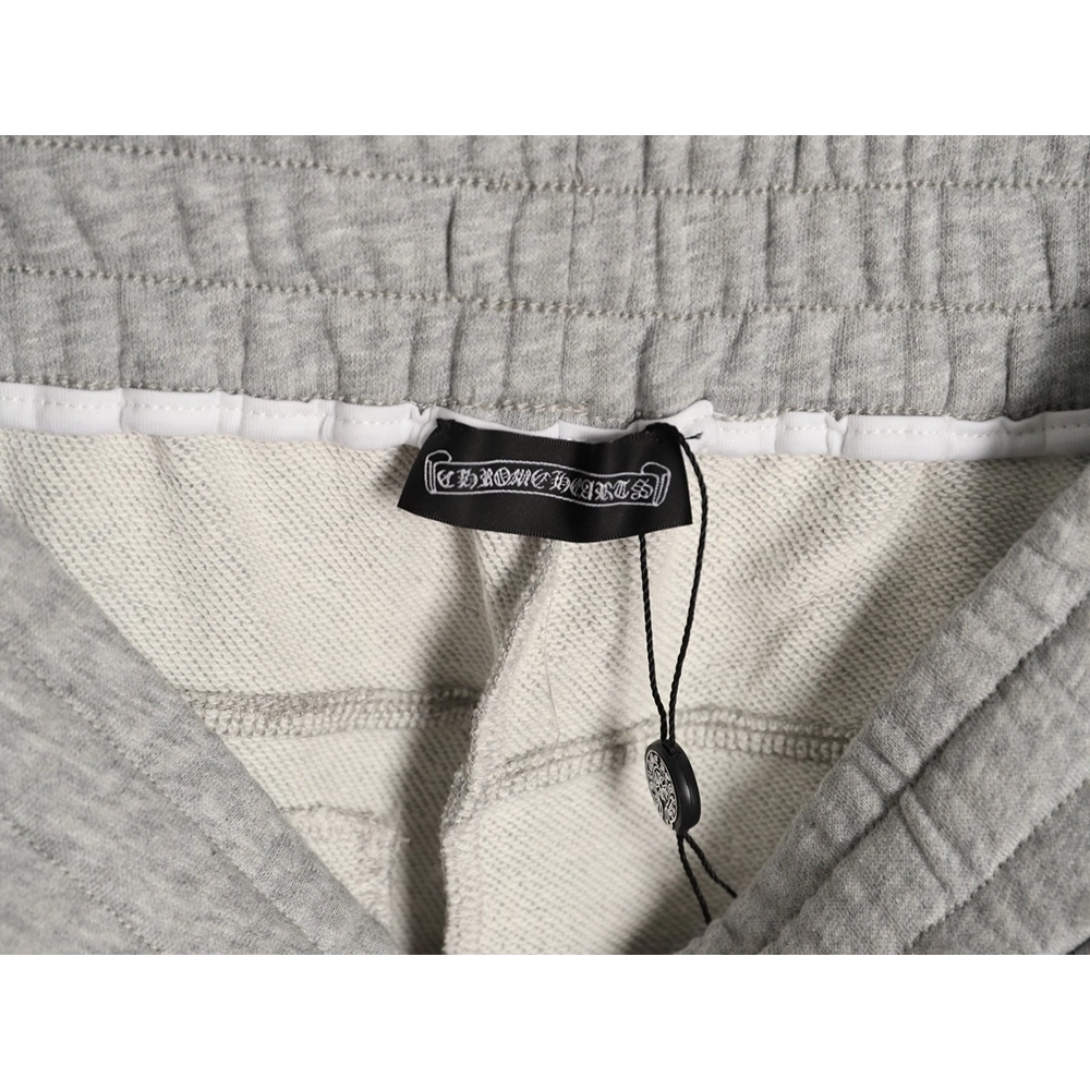 Chrome Hearts Leather-Appliqu¨¦ Cross-Embroidered Shorts,Chrome Hearts