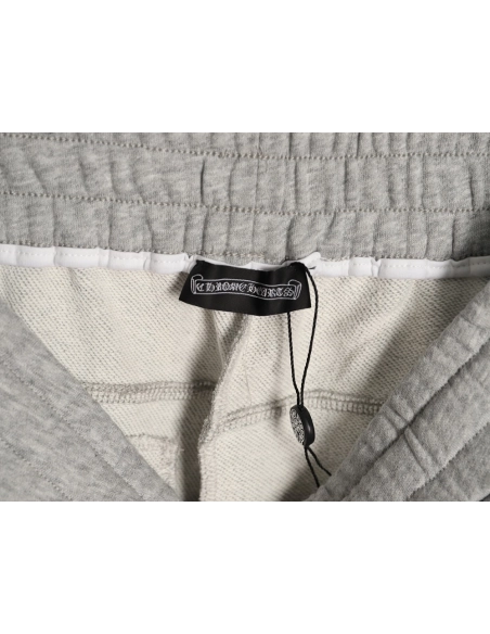 Chrome Hearts Leather-Appliqu¨¦ Cross-Embroidered Shorts,Chrome Hearts