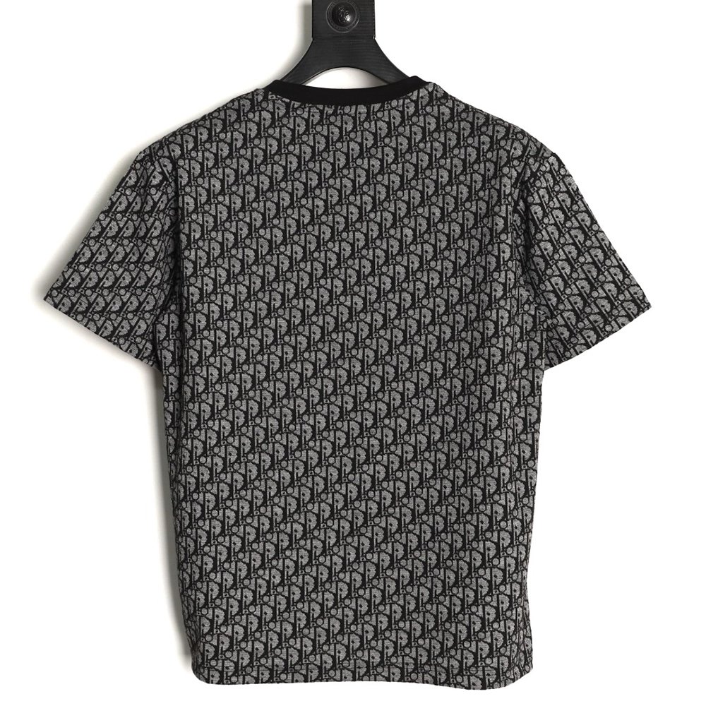 Dior All-Over Oblique Jacquard Short-Sleeve T-Shirt TSK2,Dior