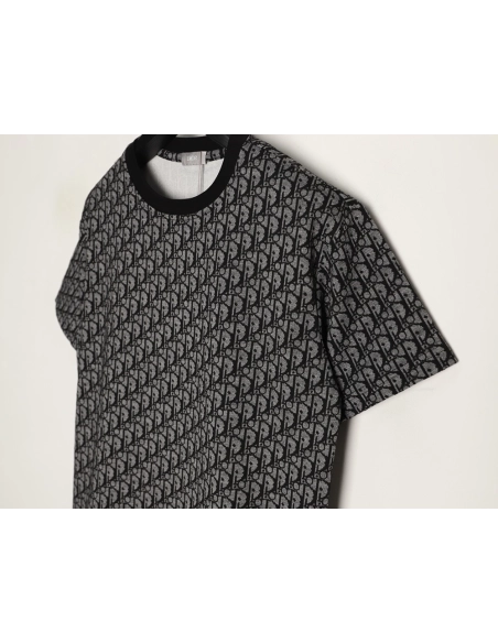 Dior All-Over Oblique Jacquard Short-Sleeve T-Shirt TSK2,Dior
