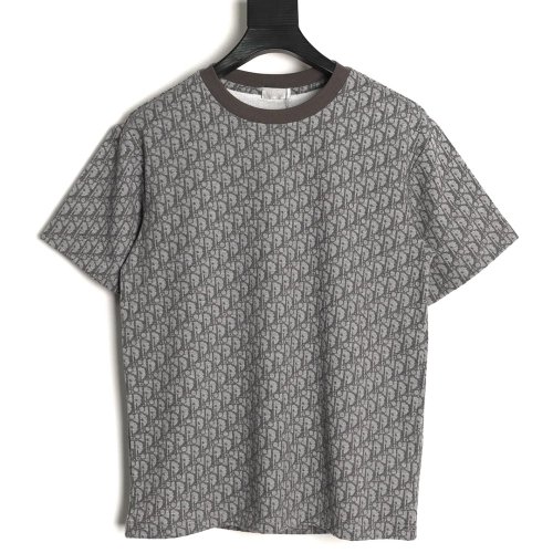 Dior All-Over Oblique Jacquard Short-Sleeve T-Shirt TSK1,Dior