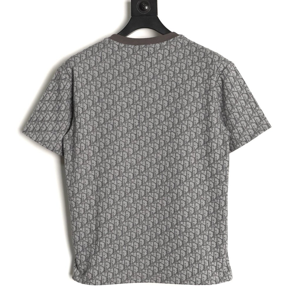 Dior All-Over Oblique Jacquard Short-Sleeve T-Shirt TSK1,Dior