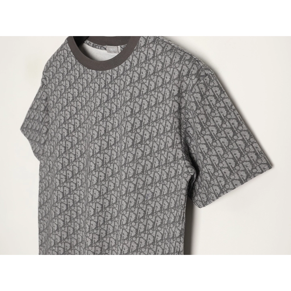 Dior All-Over Oblique Jacquard Short-Sleeve T-Shirt TSK1,Dior