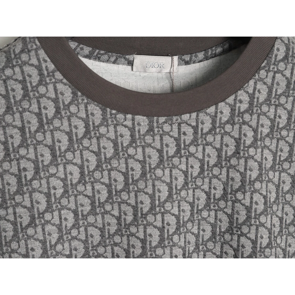 Dior All-Over Oblique Jacquard Short-Sleeve T-Shirt TSK1,Dior