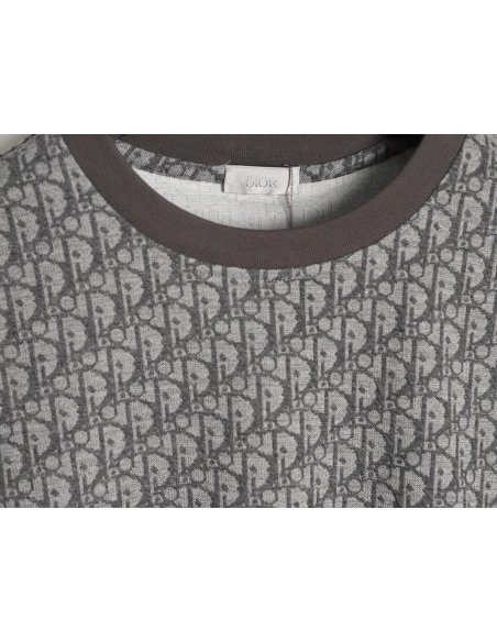 Dior All-Over Oblique Jacquard Short-Sleeve T-Shirt TSK1,Dior