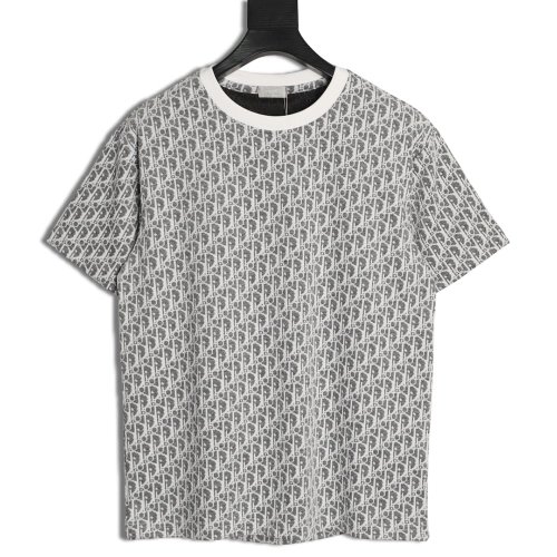 Dior All-Over Oblique Jacquard Short-Sleeve T-Shirt,Dior