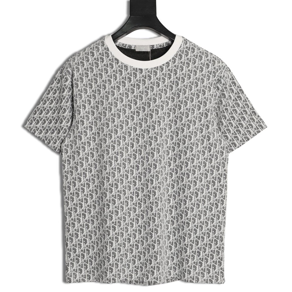 Dior All-Over Oblique Jacquard Short-Sleeve T-Shirt,Dior