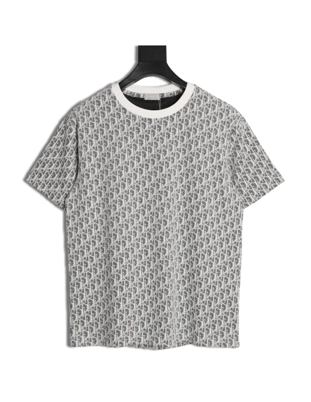 Dior All-Over Oblique Jacquard Short-Sleeve T-Shirt,Dior